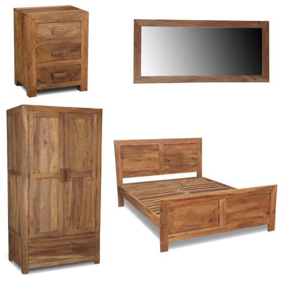 Cuba Natural Super King Size Bedroom Set 9