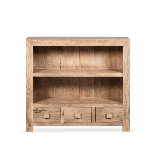 Oak Stain Dakota 110cm Low Bookcase