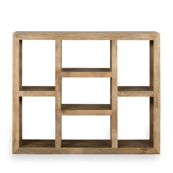 Oak Stain Dakota 131cm Multi Shelf