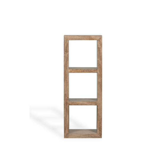 Oak Stain Dakota 50cm Triple Storage Cube