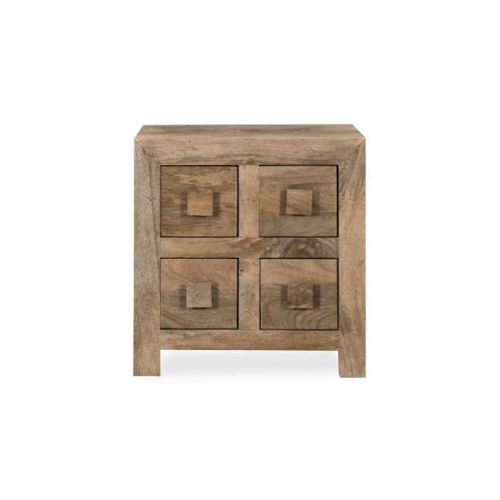 Oak Stain Dakota 52cm 4 Drawer Chest