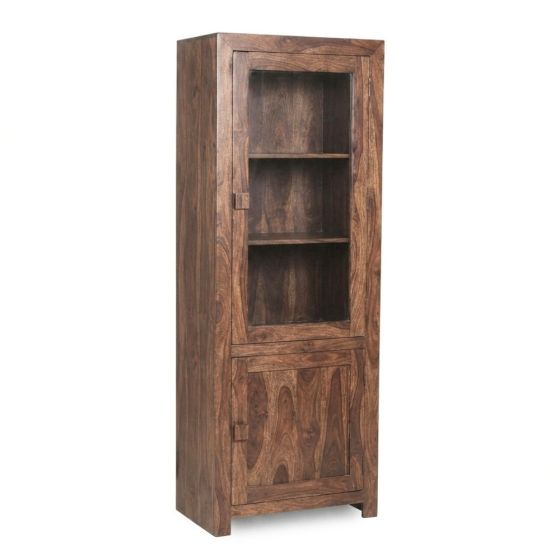 Oak Stain Dakota Mango Wood 67cm Display Unit - Due 11th September