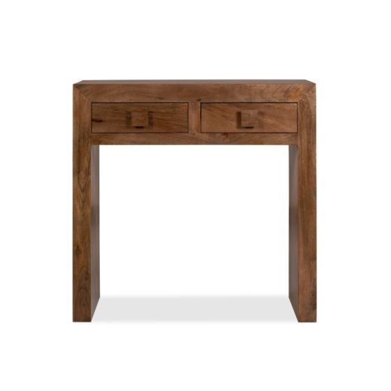 Oak Stain Dakota Mango Wood 80cm Console Table