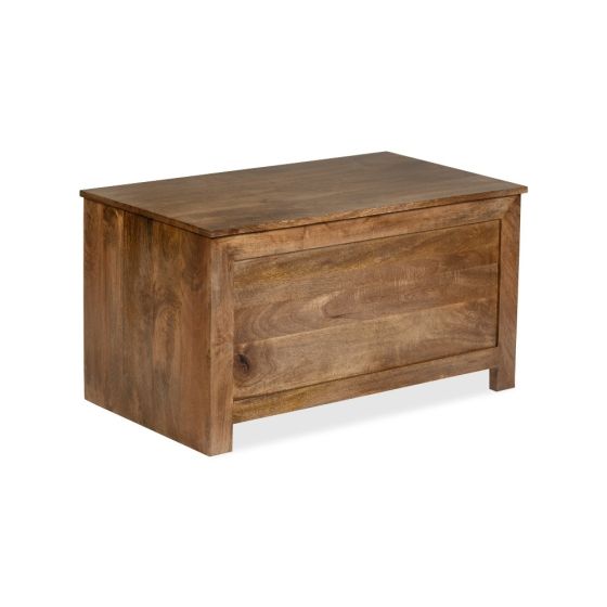 Oak Stain Dakota Mango Wood 92cm Blanket Box