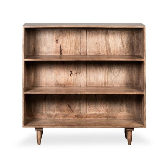 Oak Stain Scandi Mango 100cm Bookcase - In Stock