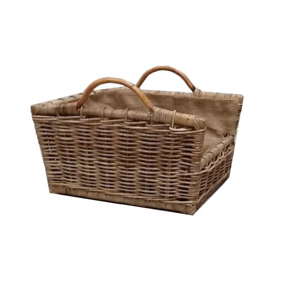 Rattan Rectangular Log Basket