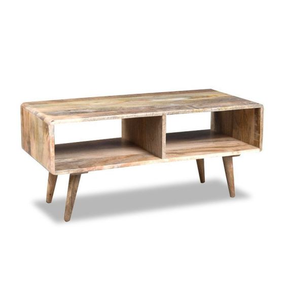 Light Retro Chic Open Coffee Table