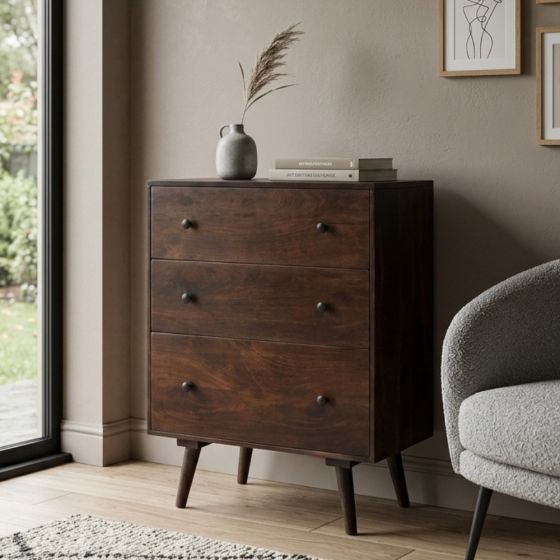 Retro Chic 75cm Chest Of Drawers