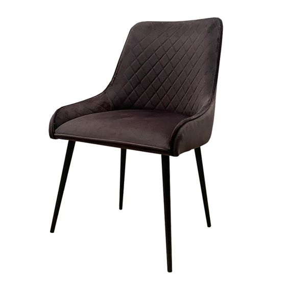 Ex Display Henley Velvet Dining Chair (T559) - One Available