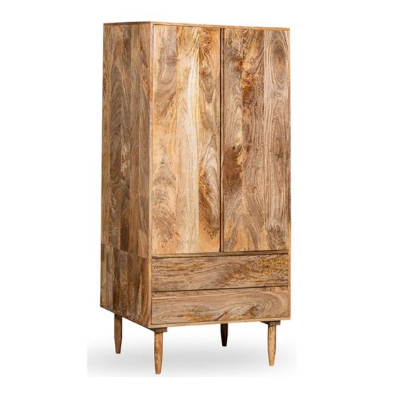 Ex Display Scandi Mango 2 Drawer Wardrobe (T557) - One Available