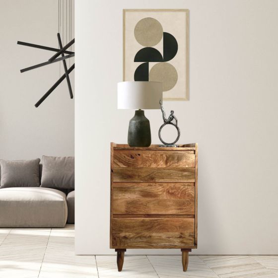 Scandi Mango 50cm Chest of Drawers - In Stock 