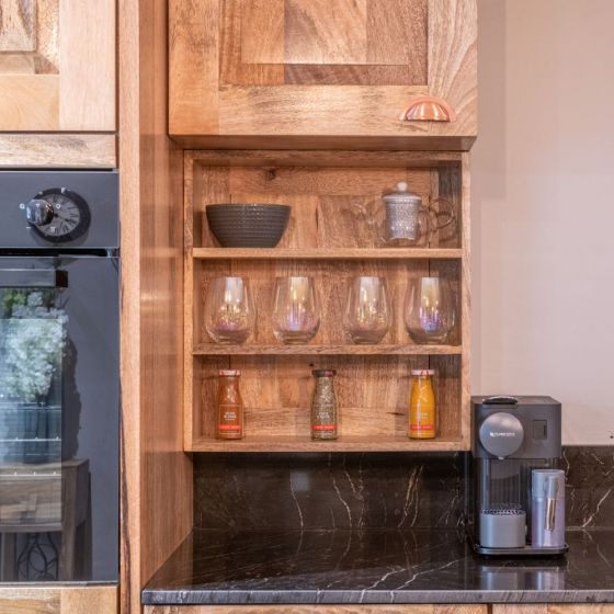 Mango Wood Wall Spice Rack