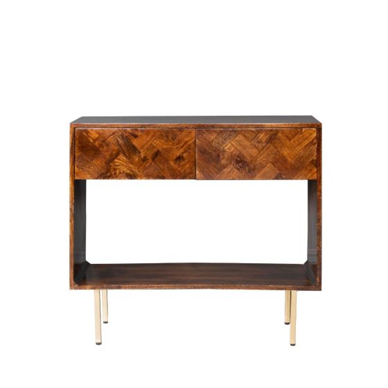 Consul Block Table Solid Wood Console Table Narrow UK | 90cm Block | Trade Furniture