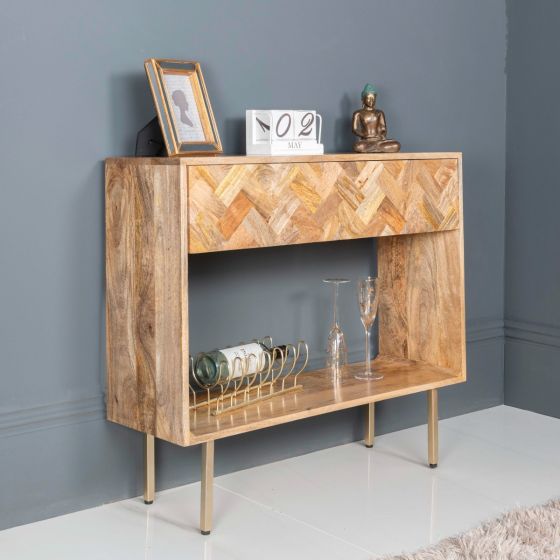 Consul Block Table Narrow Console Table | 90cm Block | Trade Furniture