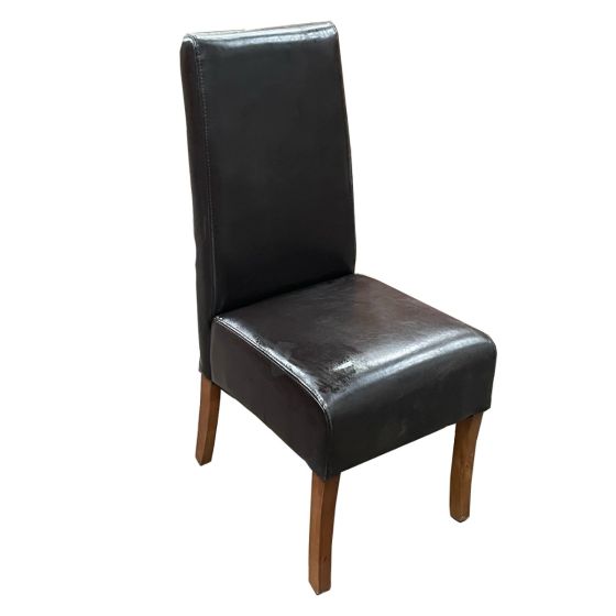Brown Madrid Leather Dining Chair