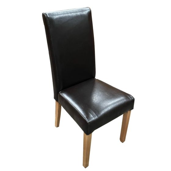 Brown Barcelona Leather Dining Chair