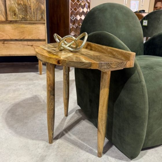 Ex Display Scandi Mango Sofa End Table - One Available