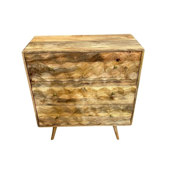 Ex Display Geo Light Mango 85cm Chest of Drawers - One Available