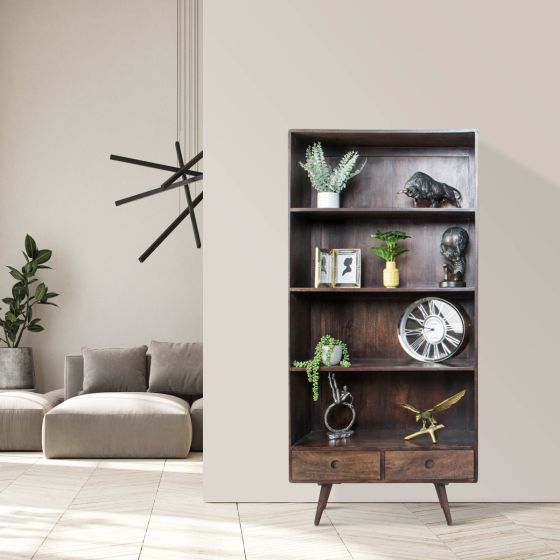 Vintage Mango 85cm Bookcase - In Stock