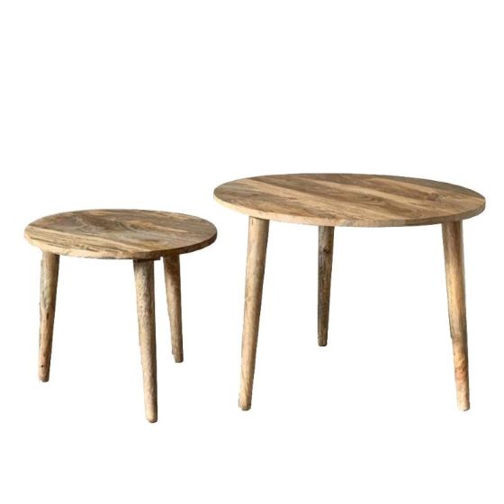 Light Vintage Mango Nest of Tables
