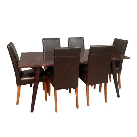 Vintage Mango 180cm Dining Table & 6 Barcelona Dining Chairs