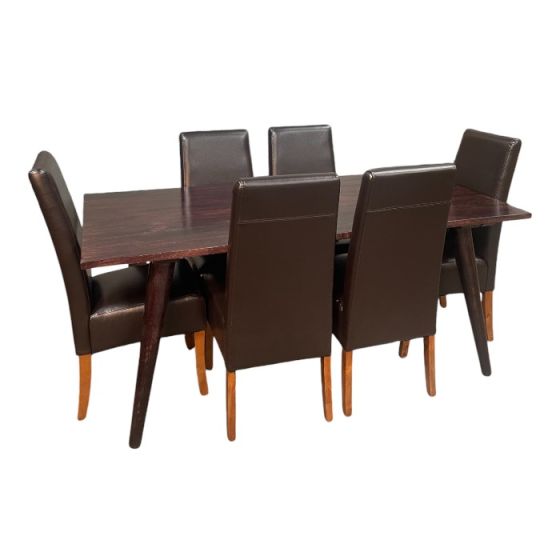 Vintage Mango 180cm Dining Table & 6 Madrid Dining Chairs