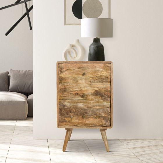 Ex Display Geo Light Mango 45cm 3 Drawer Chest - One Available