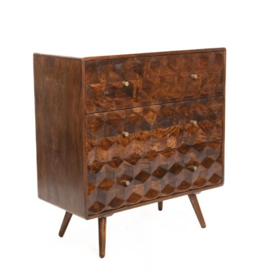 Geo Mango Chest of Drawers