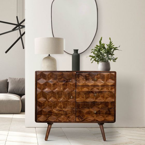 Geo Mango 85cm Sideboard - In Stock