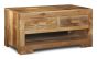 Light Mango Wood 2 Drawer Coffee Table