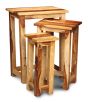 Jali Sheesham Tall Nest of Tables - Light