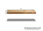 Light Mango Wood Medium Floating Shelf