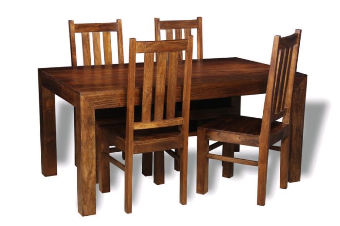 Dakota 160cm Dining Table & 4 Dakota Chairs