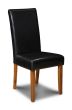Black Barcelona Leather Dining Chair (T11)