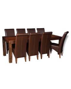 Dakota 220cm Dining Table & 8 Rollback Chairs