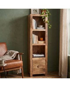 Light Dakota Slim Drawer Bookcase