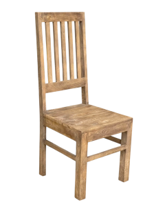 Jali Mango - Natural - High Back Slatt Dining Chair -  In Stock