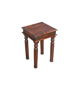 Jali Mango - Honey - Lamp Table -  In Stock