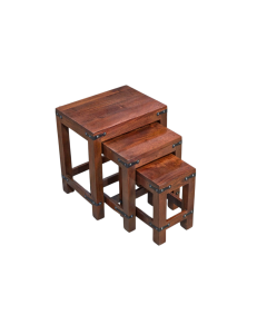 Jali Mango - Honey - Nest of Tables -  In Stock