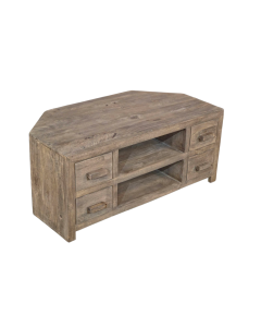 Cuba Mango - Natural - 115cm Corner TV Unit - Due 25th July