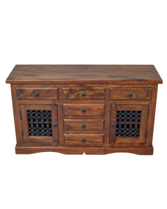 Jali Mango - Honey - 135cm 2 Door Sideboard - Available 25th July