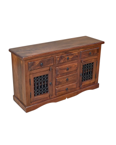 Jali Mango - Honey - 135cm 2 Door Sideboard - In Stock
