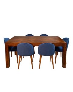 Dakota 180cm Dining Table & 6 Zena Dining Chairs