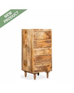 Scandi Mango 5 Drawer Tall Boy