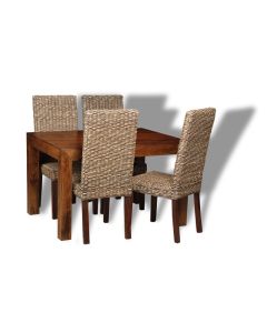 Dakota 120cm Dining Table & 4 Havana Chairs : Havana