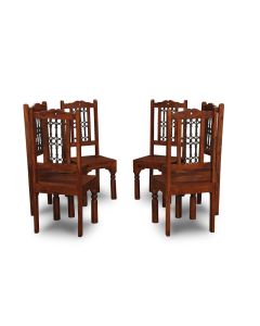 Set of 6 Jali Dining Chairs