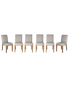 Set of 6 Milan Fabric Chairs