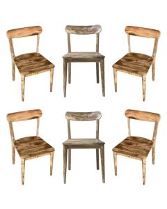 Set of 6 Scandi Mango Dining Chairs