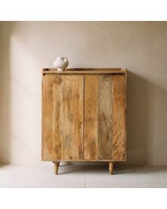 Scandi Mango 78cm Shoe Cupboard - In Stock