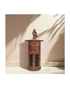 Jali Sheesham Drum Cabinet